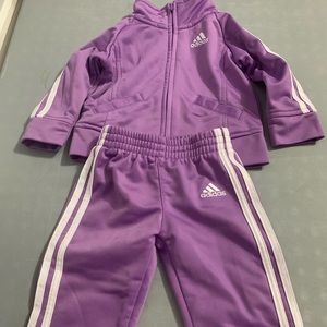 Baby girls Adidas track suit